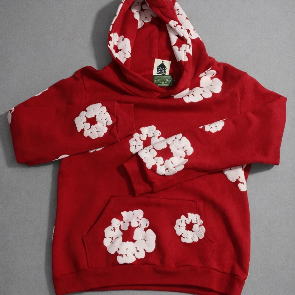 Red Floral Hoodie